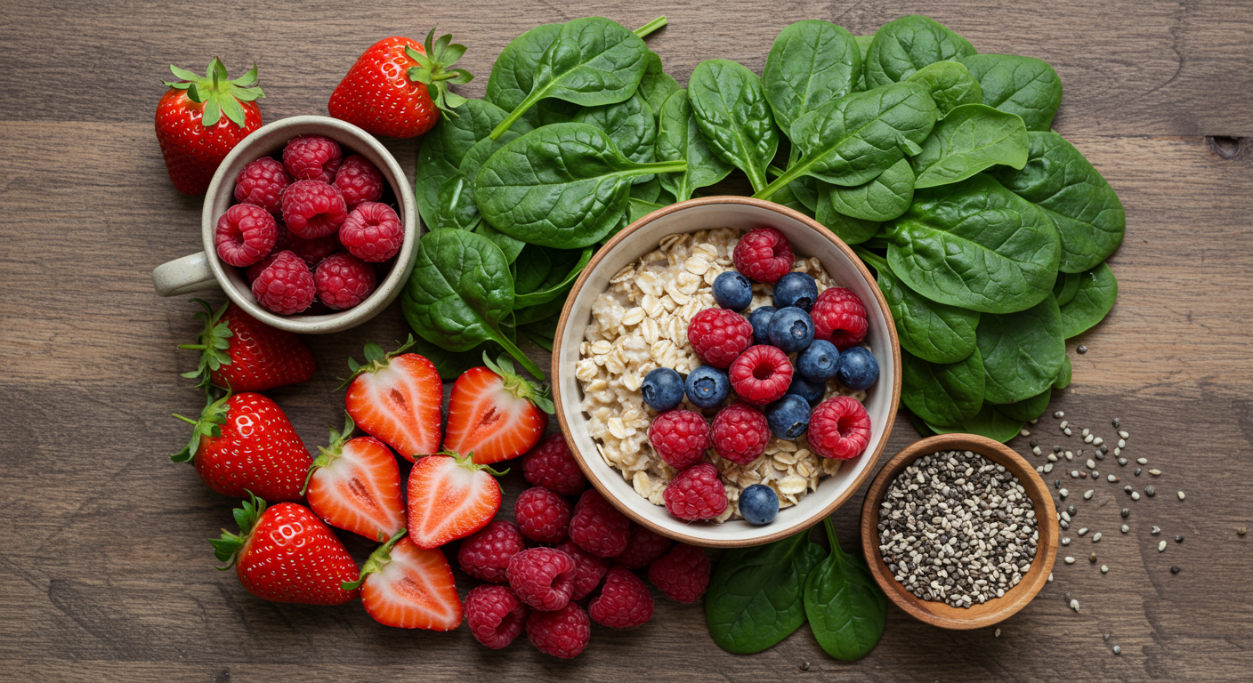 Captions for healthy food