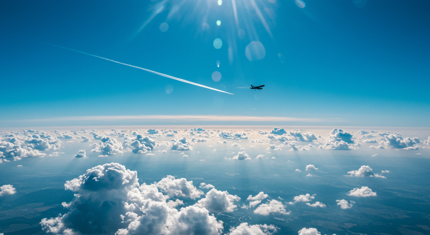 Flying In sky